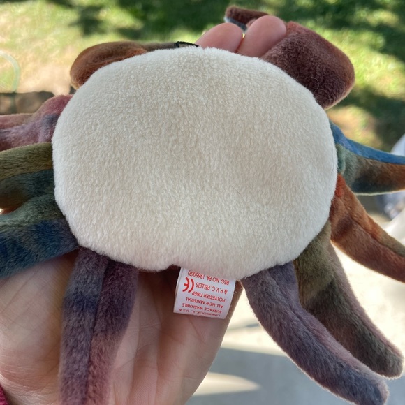 1996 TY CLAUDE BEANIE BABIE- PVC PELLETS - Picture 2 of 2